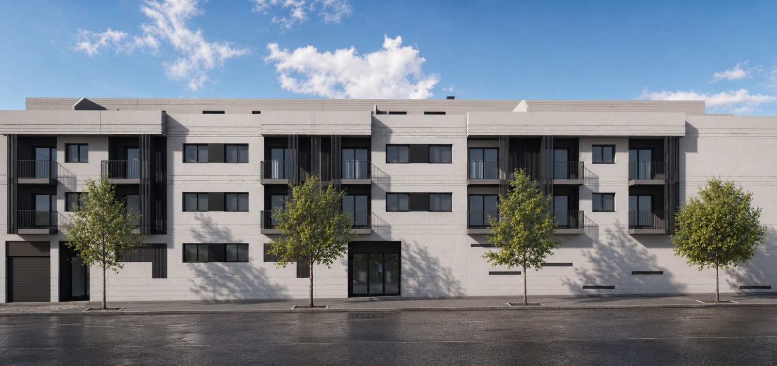 Fachada del Residencial Canet Azul